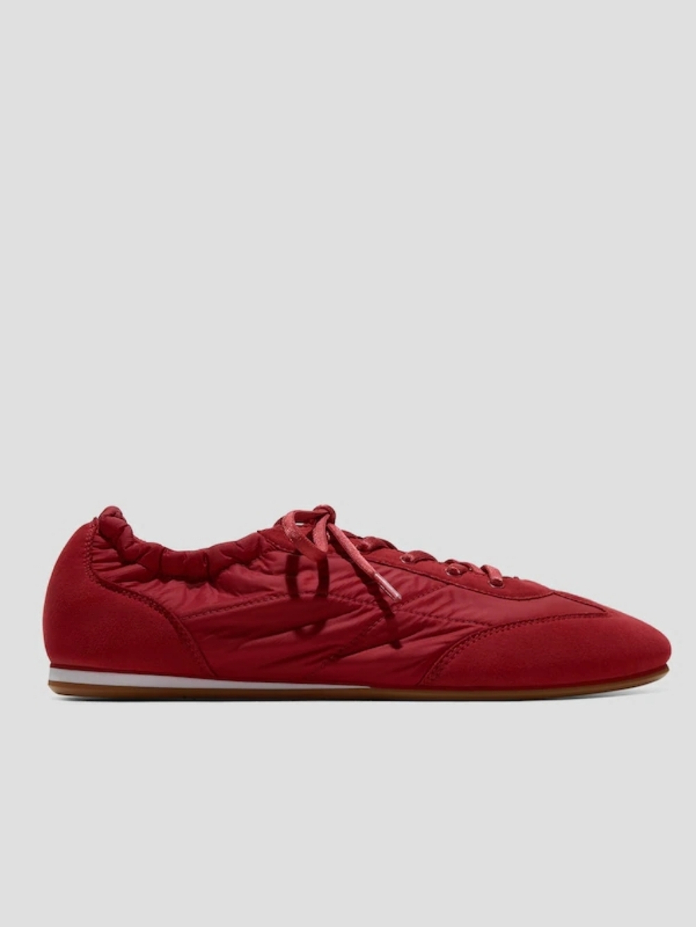 Vivaia Yancy Jogger Re-Nylon Sneakerina Sneaker in Brick Red - Picture 3 of 13
